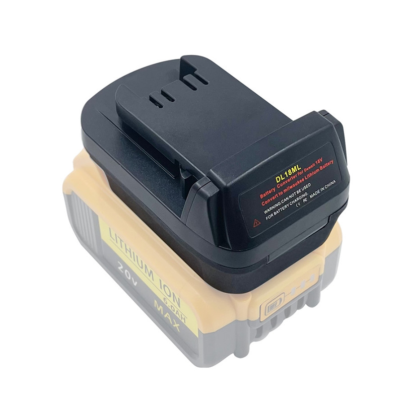 Urun DL18ML-batteryadapter vir DEWALT 20V-battery omskakel na Milwaukee 18v-kraggereedskap (6)