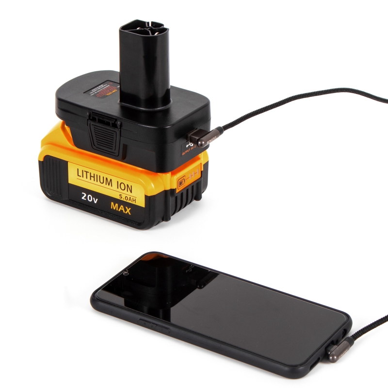 3-Battery Adapter Para sa Black&Decker DM18GL
