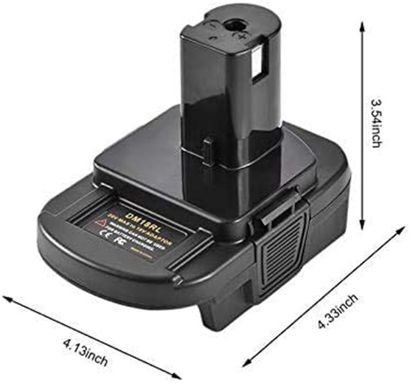 Urun BPS18RL batteriadapter for Black & DeckerPorterStanley 18V konvertere til Rybio Lithium-verktøy (6)