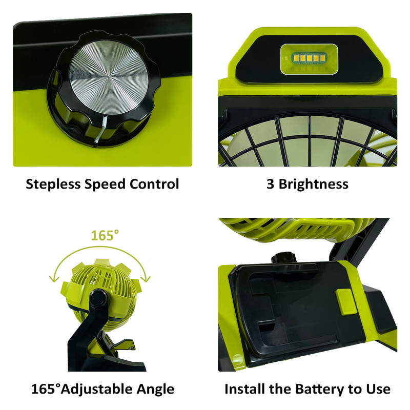 એલઇડી લાઇટ સાથે ઉરુન પોર્ટેબલ બેટરી સંચાલિત પંખો (4)