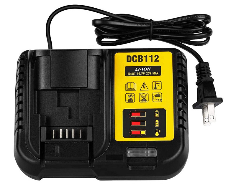 Urun UR-DCB112 erstatningsbatterilader Kompatibel med Dewalt 10,8V 14,4V 18V Li-ion-batteri (5)