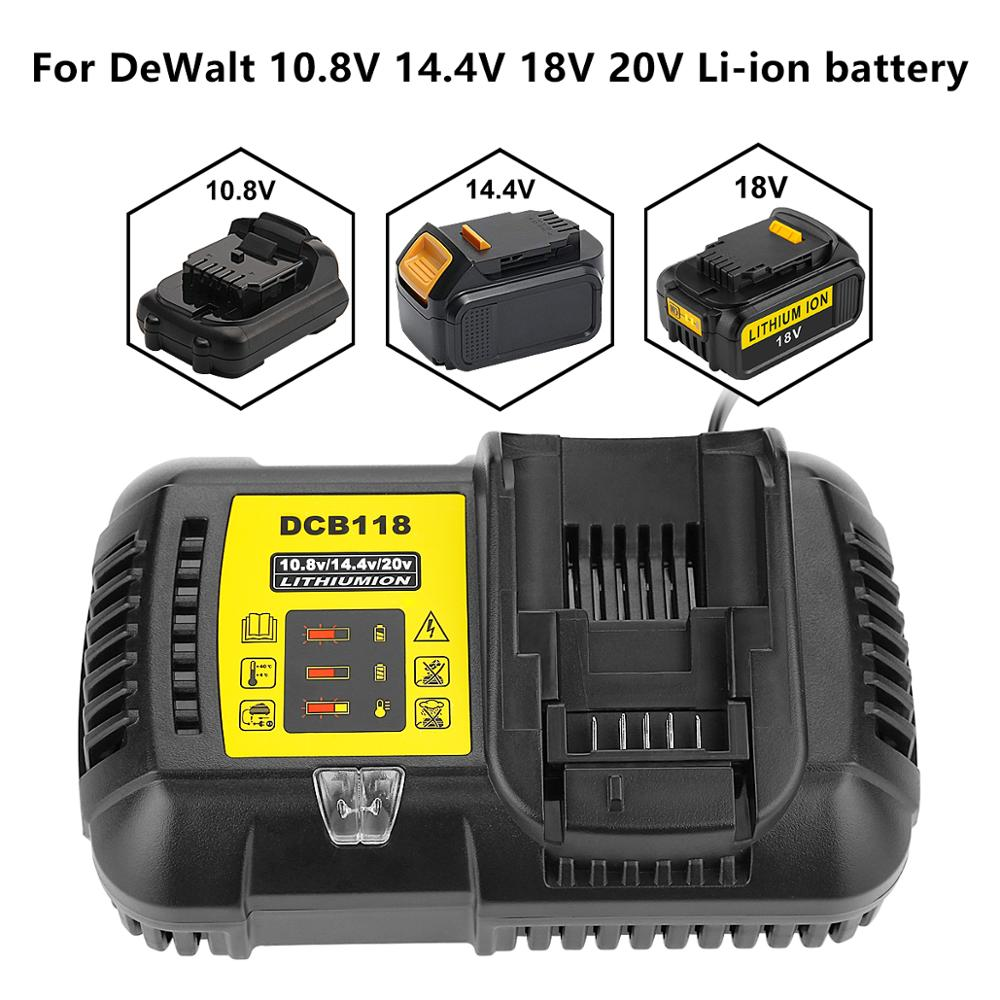 Caricatore di batteria di ricambio Urun UR-DCB112 Compatibile cù a batteria Li-ion Dewalt 10,8 V 14,4 V 18 V (6)