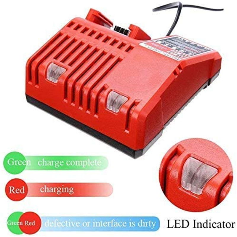 Bộ sạc pin Urun UR-M1418 Tương thích với Milwaukee 12v-18V Lithium ion (5)