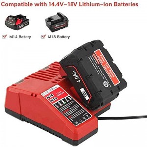 Carregador de bateries Urun UR-M1418 compatible amb ions de liti Milwaukee 12v-18V (6)
